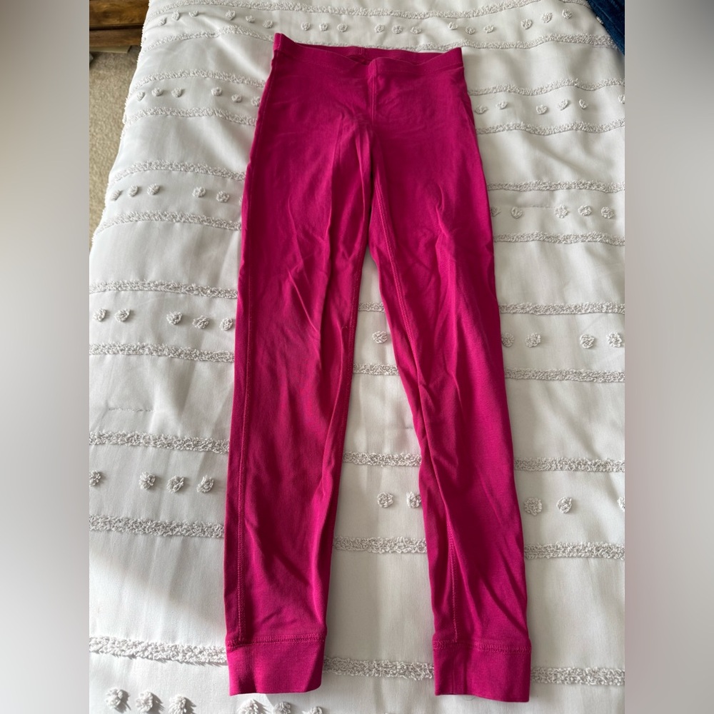Girls Vibrant Pink Leggings